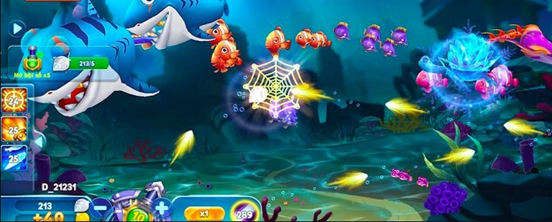 Giữ góc bắn ổn định giúp tăng tỷ lệ tiêu diệt cá nhỏ và trung bình